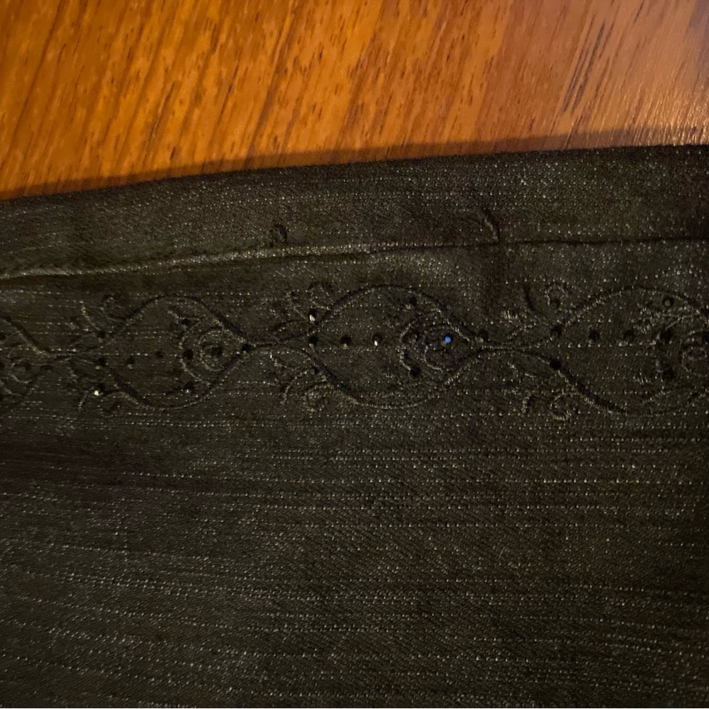 Rhinestone detail jean